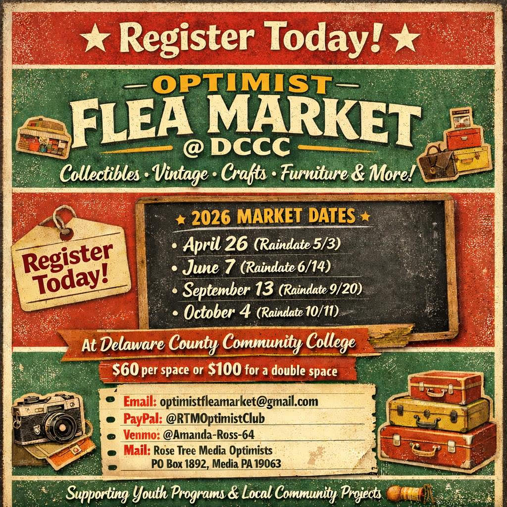 Optimist Flea Market at DCCC 2026 - Collectibles, Vintage, Crafts, Furniture and More